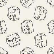 doodle pet fish seamless pattern background N2