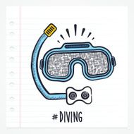Doodle Snorkel Icon
