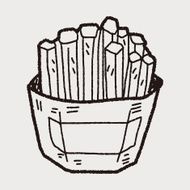 French Fries Doodle N10