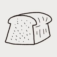 toast doodle drawing N25