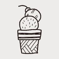 ice cream doodle drawing N26