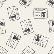 doodle id card seamless pattern background N3