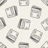 doodle document seamless pattern background N5