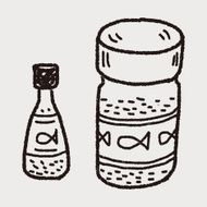 Pet fish feed doodle N7