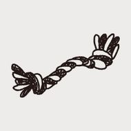 doodle dog rope bone N7