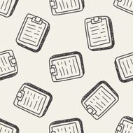 doodle document seamless pattern background N6