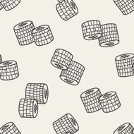 doodle money coin seamless pattern background N5