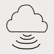 internet cloud doodle drawing N96