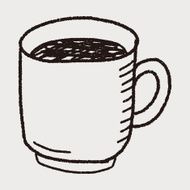 coffee doodle drawing N34
