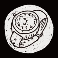 watch doodle drawing N18
