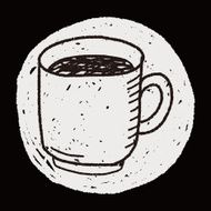 coffee doodle drawing N35