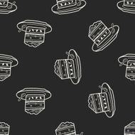 doodle cake seamless pattern background N40