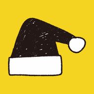 Christmas hat doodle drawing N10