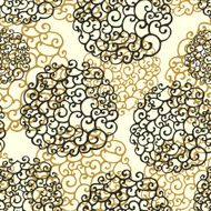 Seamless pattern with abstract doodle elements N2