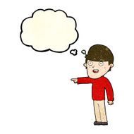 cartoon pointing man with thought bubble N24
