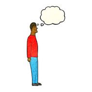 cartoon tall man with thought bubble N3