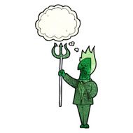 cartoon devil with pitchfork thought bubble N7