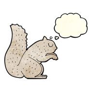 cartoon squirrel with thought bubble N2