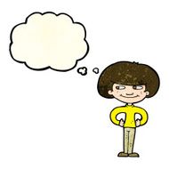 cartoon boy with hands on hips thought bubble N4