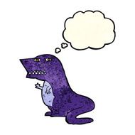 cartoon dinosaur with thought bubble N14