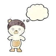 cartoon cute teddy bear with thought bubble N5