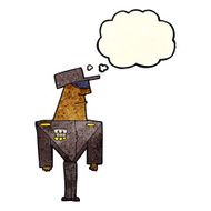 cartoon guard with thought bubble N4