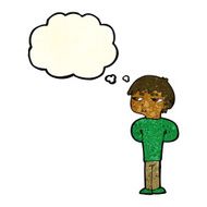 cartoon antisocial boy with thought bubble N3