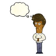 cartoon man staring with thought bubble N4