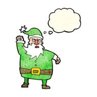 cartoon santa claus with thought bubble N60