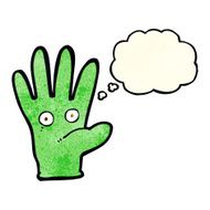 cartoon hand with eyes thought bubble N2