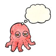 cartoon alien face with thought bubble N7