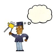 cartoon film maker with thought bubble N3