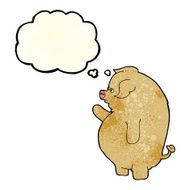 cartoon fat pig with thought bubble N2