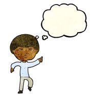 cartoon annoyed man with thought bubble N29