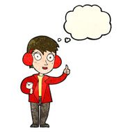cartoon air force woman with thought bubble N3