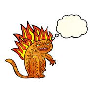 tiger burning bright with thought bubble N2