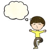 cartoon angry man with thought bubble N30