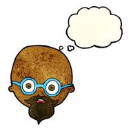 cartoon shocked man with beard thought bubble N7