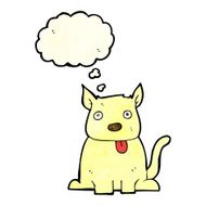 cartoon old squirt bottle with thought bubble N2