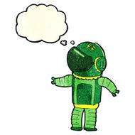 cartoon astronaut with thought bubble N41