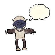 cartoon astronaut with thought bubble N42