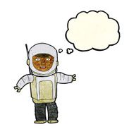 cartoon astronaut with thought bubble N44