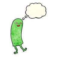 cartoon funny ghost with thought bubble N7