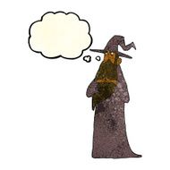 cartoon wizard with thought bubble N8