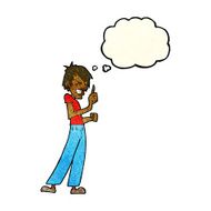 cartoon angry man arguing with thought bubble N4