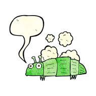 cartoon bug with thought bubble N15