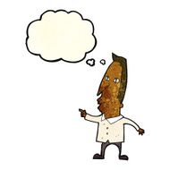 cartoon pointing man with thought bubble N33