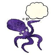 cartoon octopus with thought bubble N11