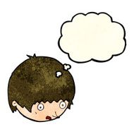 cartoon shocked face with thought bubble N4
