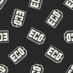 Environmental protection concept ECO tag doodle seamless pattern background N2